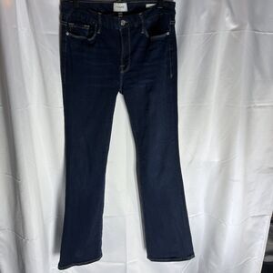 Frame Denim Le Mini Boot Jean Size 30 Women’s Stretch Dark Wash Blue